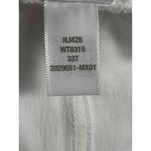 NWT Madewell Tall Kick Out Crop Jeans in Pure White Size 33T - Picture 14 of 15